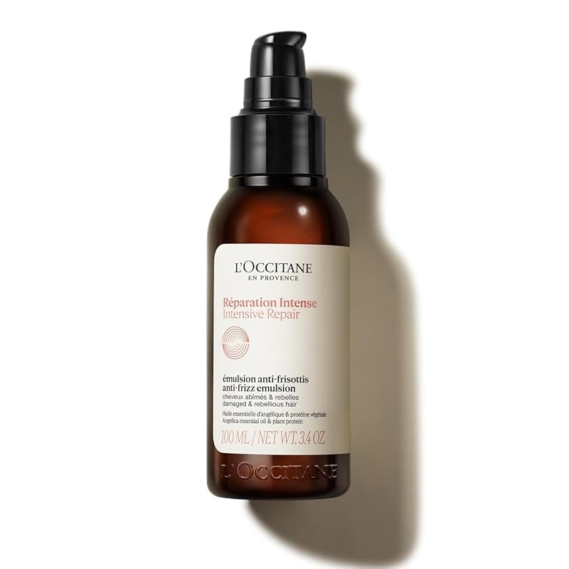 ロクシタン(LOCCITANE) インテンシヴリペア ヘアミルクセラム 100mL (洗い流さないヘアトリートメント) ポンプタイプ 女性用 人気 ダメージヘアに 髪の保湿に アロマティックハーブの