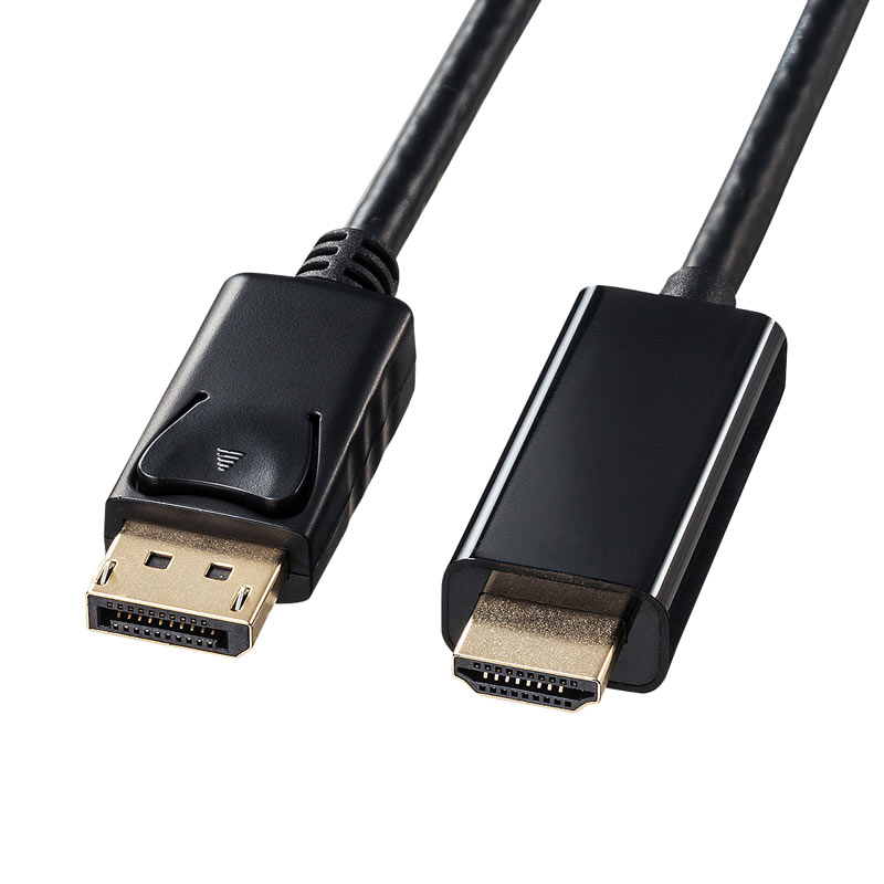 （まとめ買い）DisplayPort-HDMI変換ケーブル ブラック 2m KC-DPHDA20 [x3]