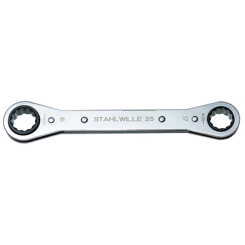 STAHLWILLE　板ラチェットメガネレンチ 12×13mm　25-12X13