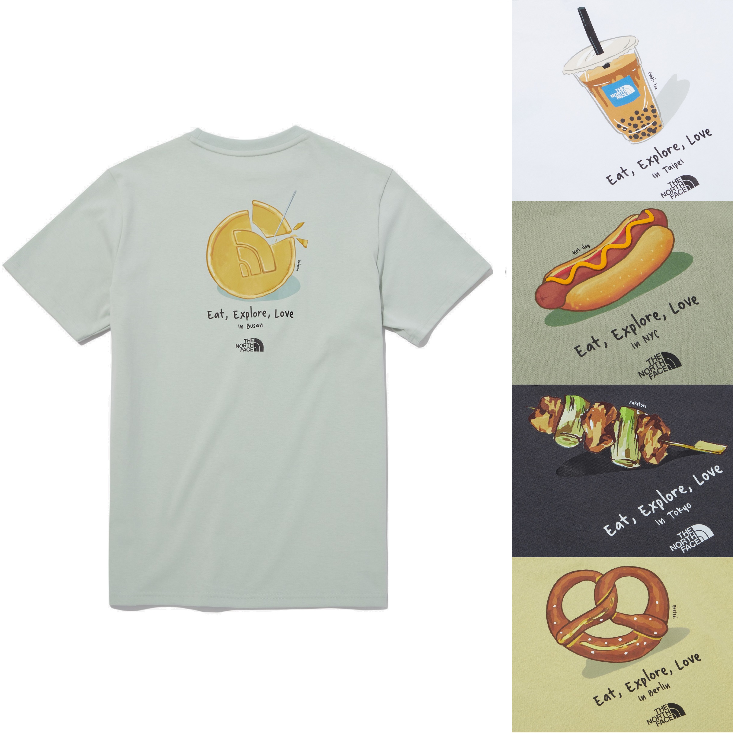 CITY TRAVEL S/S R/TEE 5色 新商品 韓国人気 男女共用 韓国ファッション マンツーマン シャツ 女性服 韓国スタイル 学生ファッション 肝節期 夏のファッション