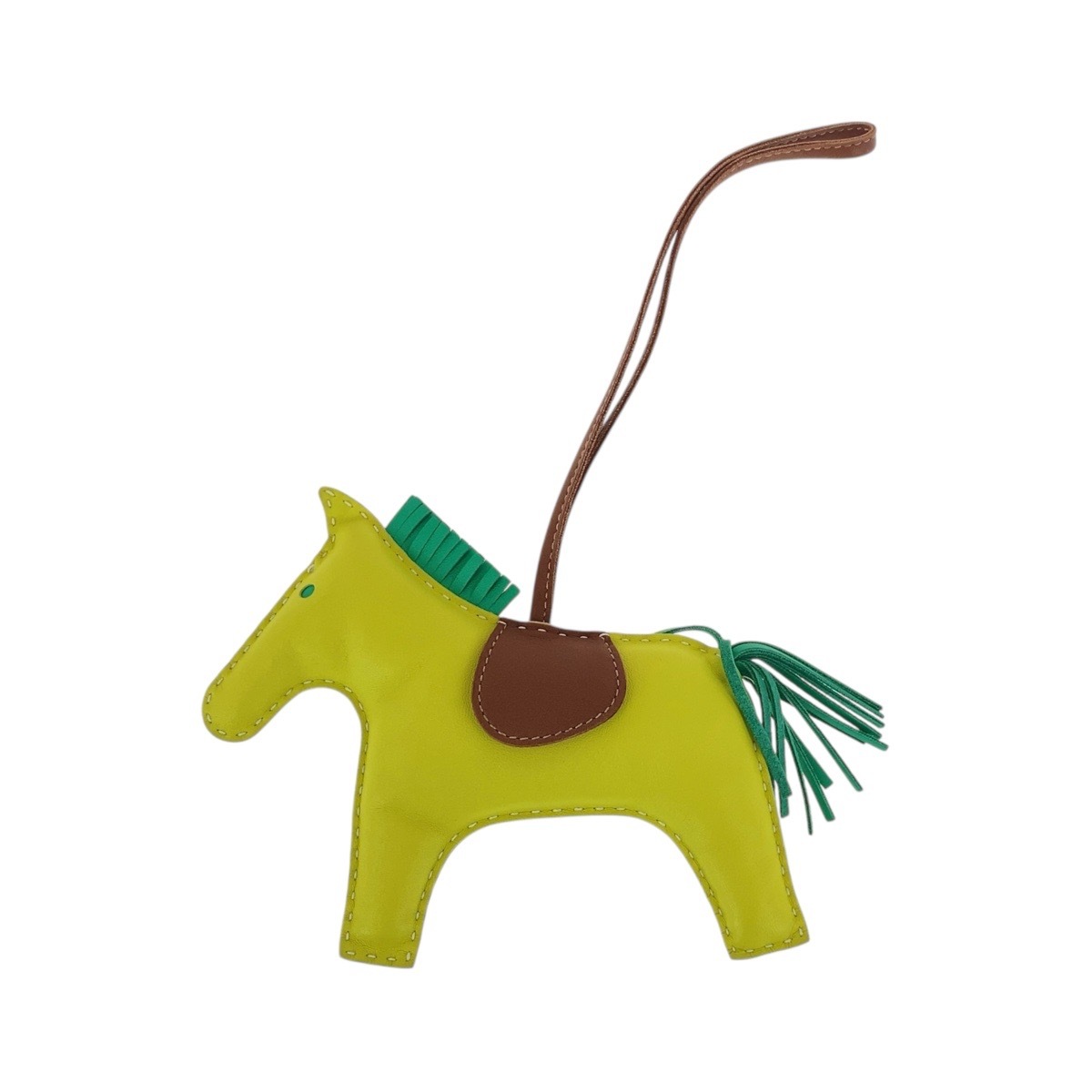 超美品 ロデオチャームMM イエロー ライム ブラウン アニョーミロ バッグチャーム キーホルダー レディース 504419