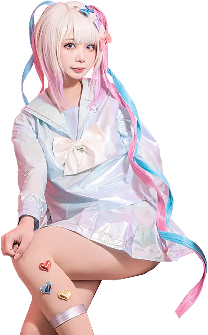 大人気ウィッグ付き NEEDY GIRL OVER DOSE コスプレ あめちゃん 超てんちゃん 超絶最かわてんしちゃん ハロウィン セーラー服 仮装 変装 学園祭 文化祭 イベント パーティー