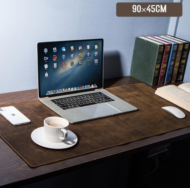 在庫一掃！本革 デスクマット パソコンマット 厚手牛革 デスクマットレザー 本革 メンズ デスクマット パソコンマット テーブル マウスパッド テーブルマット キーボードマット オフィスや自宅用 ハ