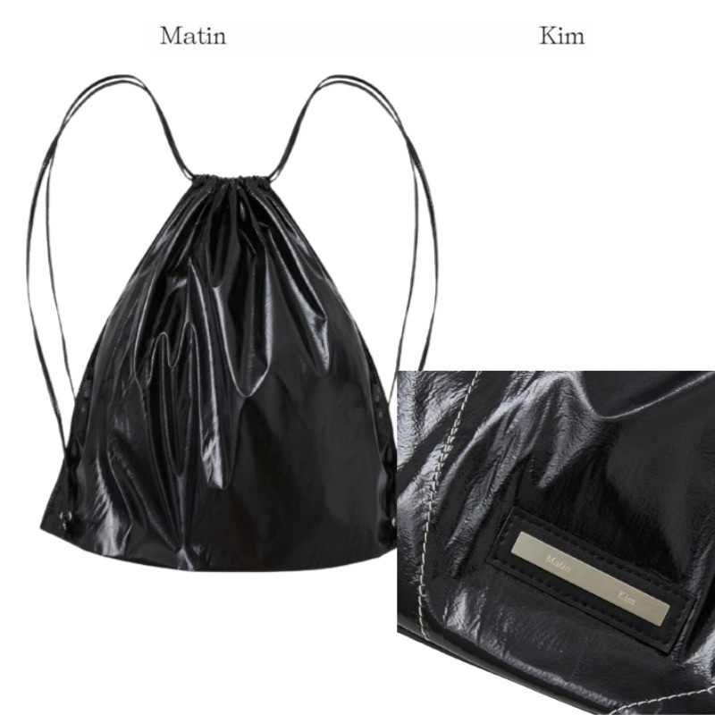 MATIN STRING COATING BACK PACK IN BLACK, PINK, WHITE