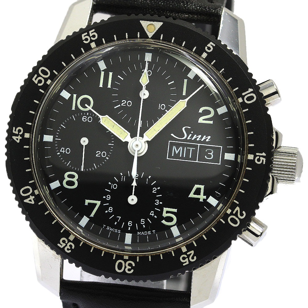 ジン Sinn 103 クロノグラフ デイデイト 自動巻き メンズ _753090【中古】