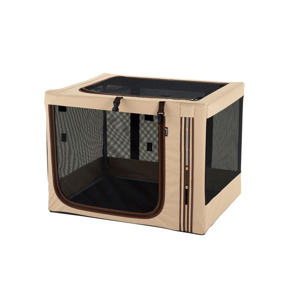 たためる3WAYペットケージ 760 ブラウン(ペット用品)