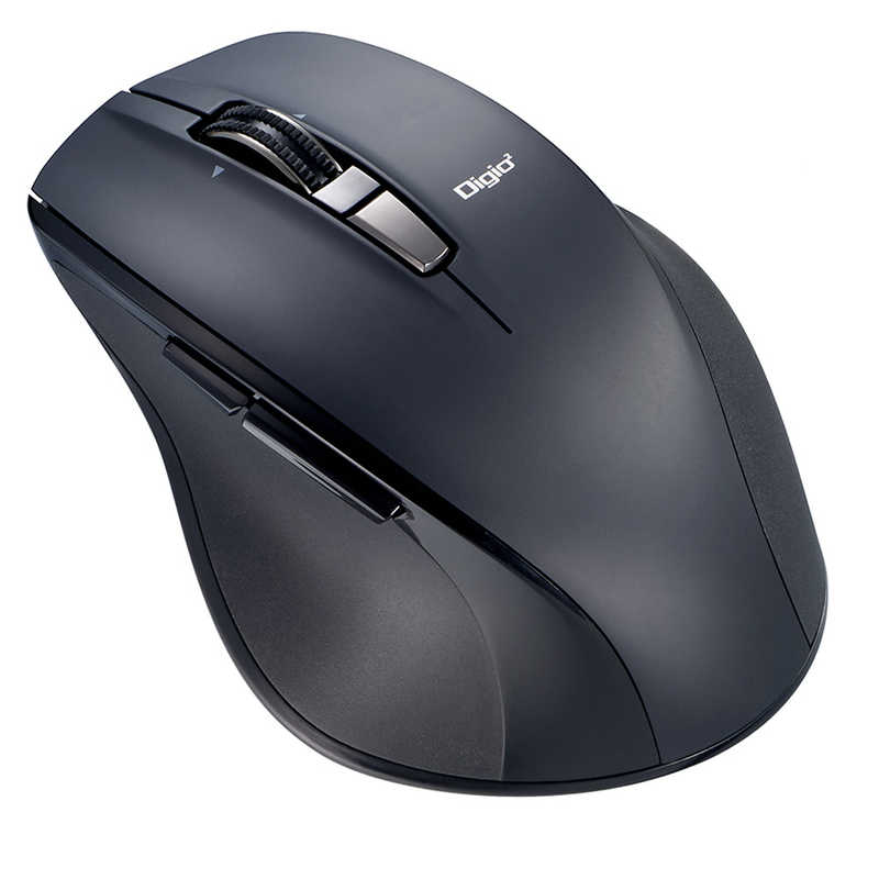 ナカバヤシ　マウス Digio2 神速シリーズ [BlueLED /無線(ワイヤレス) /5ボタン /Bluetooth] Nブラック　MUS-BKF165NBK