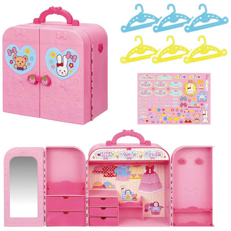 パイロット　メルちゃん なかよしパーツ　おかたづけばっちり!おしゃれクロｰゼット