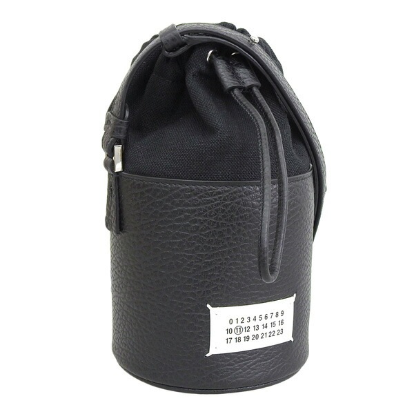 メゾンマルジェラ バッグ レディース ショルダーバッグ レザー キャンバス ブラック S56WG0164P43488013 Maison Margiela