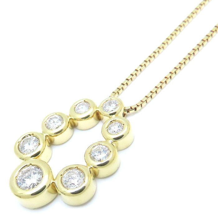 ダイヤモンド ネックレス ダイヤモンド1.03ct K18YG イエローゴールド/76182【中古】