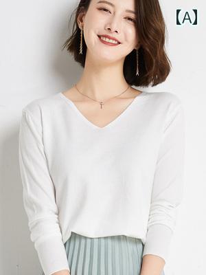 ファッション 服 オシャレ カワイイ シンプル 大カワイイ サイズ 婦服 秋 セーター ラウンドネック プルオーバー 韓国 スタイル 快 ウール ス ニット