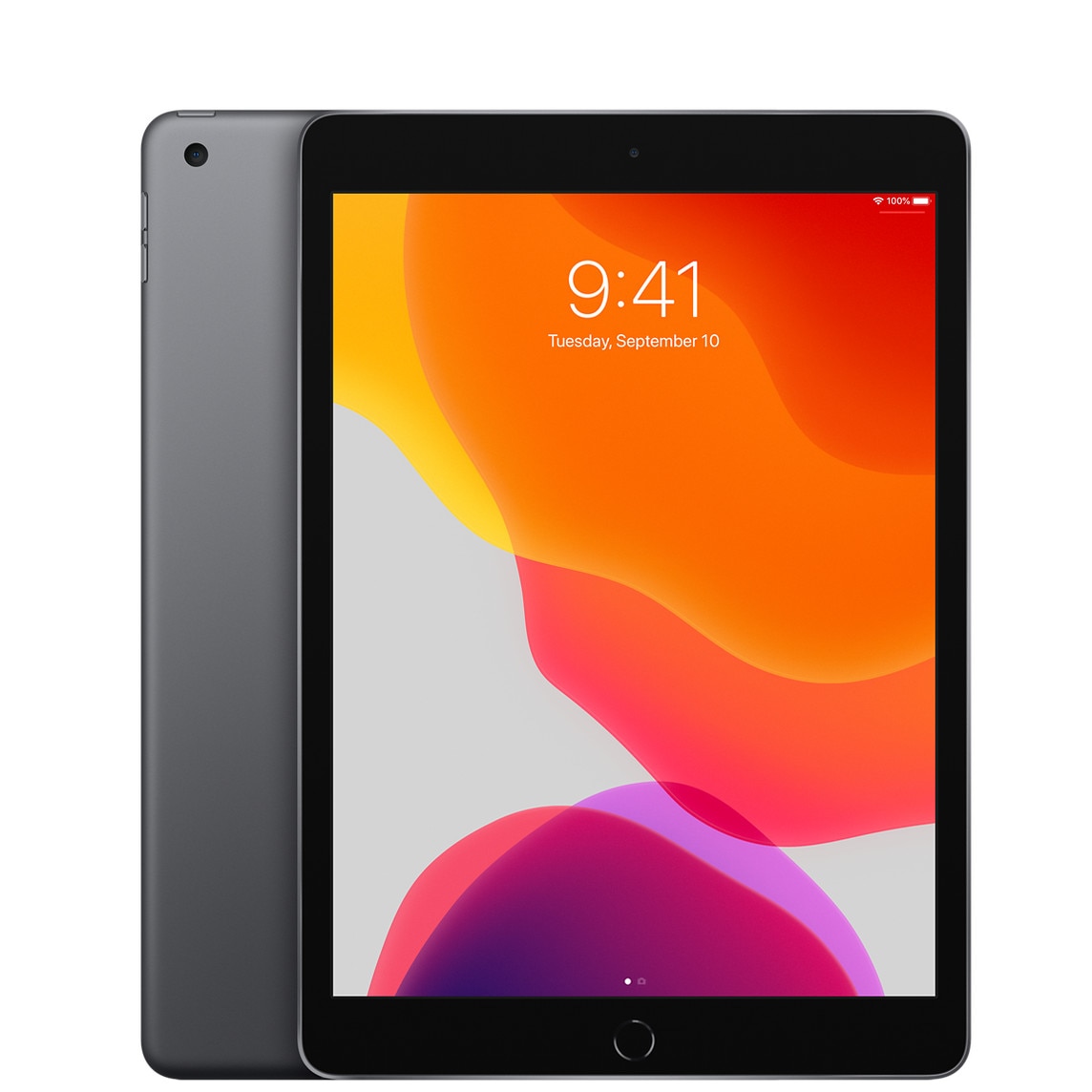 【美品・Bランク】 Apple iPad 10.2インチ 第7世代 Wi-Fi 32GB スペースグレイ ACアダプターとケーブル付き