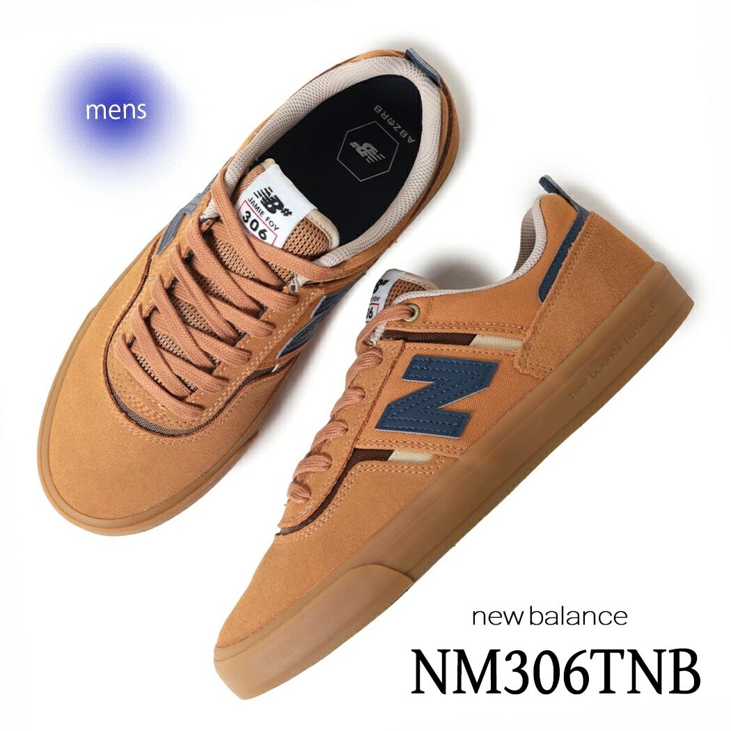 NEW BALANCE ニューバランス ヌメリック 306 スニーカー NM306TNB BAKED CLAY WITH NAVY ( イエロー 黄色 ネイビー SKATE スケート メンズ )