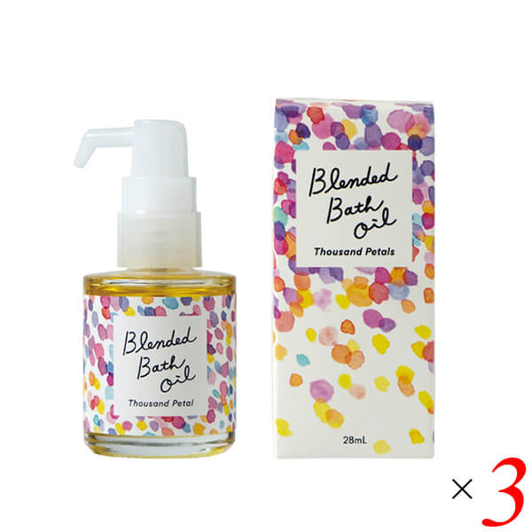 生活の木 ブレンドバスオイル サウザンドペタル 28mL 3本セット
