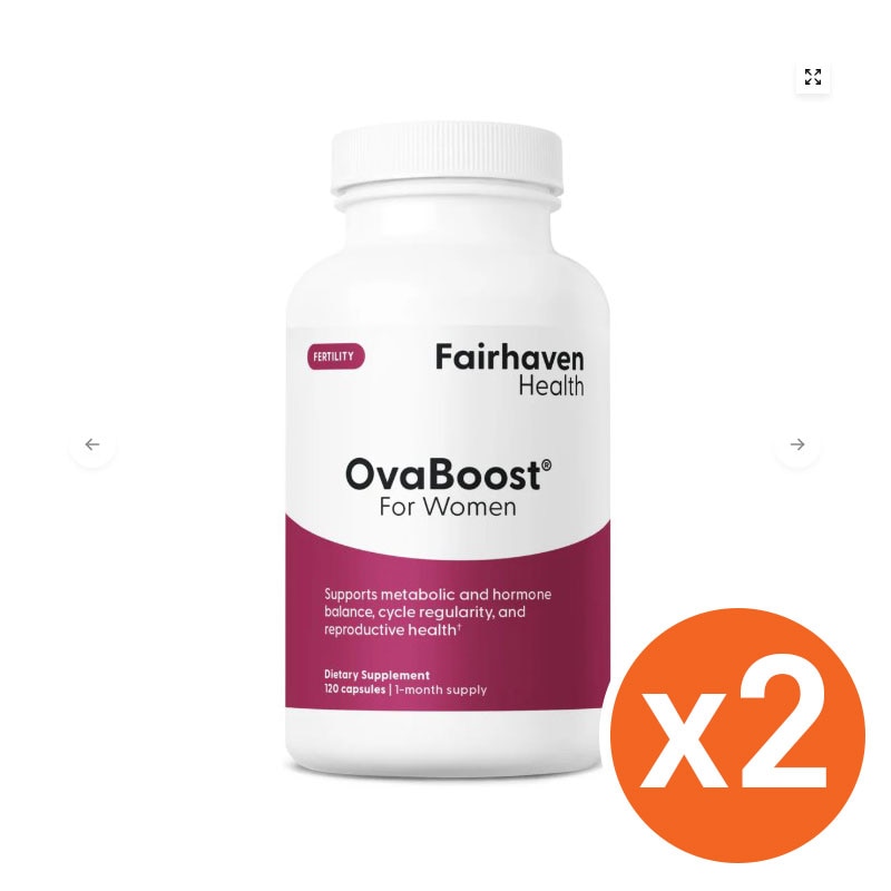 2個セットFairhaven Health OvaBoost For Women 妊娠準備栄養剤