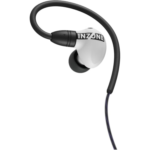 ゲーミングイヤホン INZONE E9 ホワイト : IER-G900 :Fnatic共同開発 密閉/ダイナミックインイヤー/有線 / 約1.8ｍ / FPSに特化したEQプリセット搭載/高い遮音性/