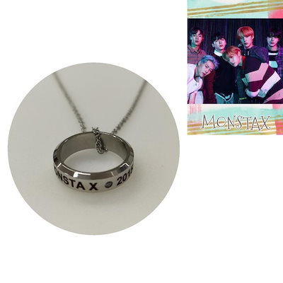 MONSTA X CONNECT X シルバーブレスレット ヒョンウォントレカ付 ヒョンウォン(HYUNGWON) ブレスレット MONSTA X トレカヒョン
