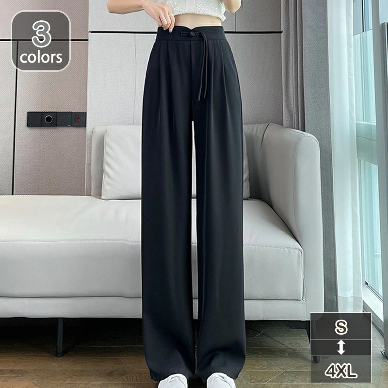 美脚パンツ レディース 涼しい ストレッチ ストレート ロングパンツ オフィス ビジネス スラックス 美脚シルエットパンツ 伸縮性 ウエストゴム 女性 母の日 プレゼント ギフト 婦人 おしゃれ 薄手