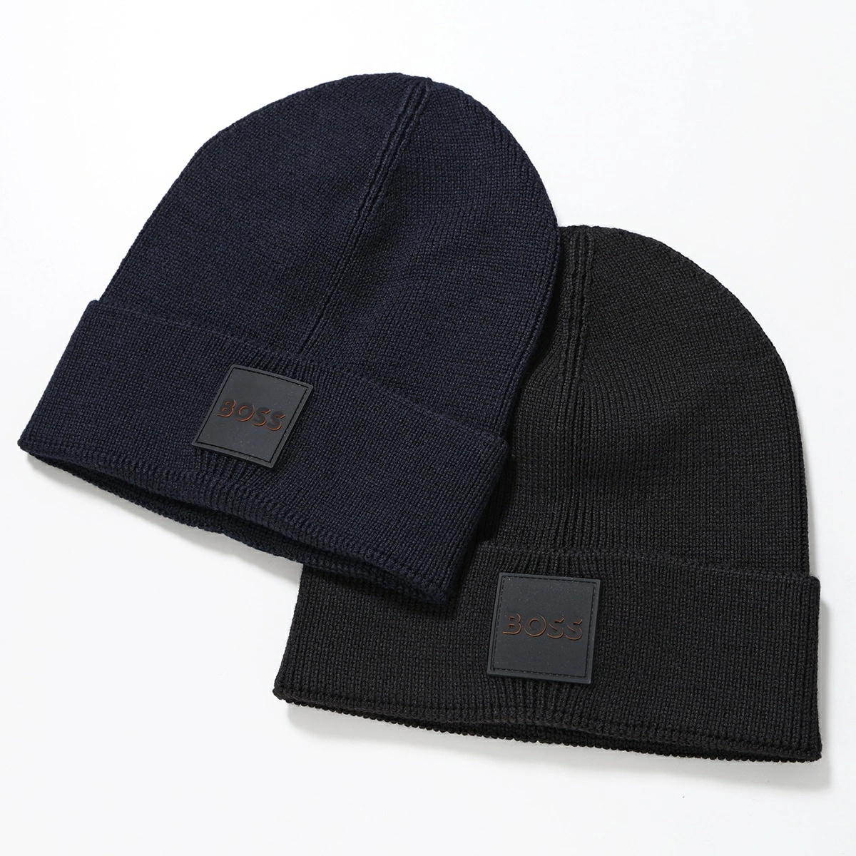 HUGO BOSS ヒューゴボス ニット帽 50546155 メンズ ビーニー ウールブレンド ロゴ ニットキャップ 帽子 カラー2色