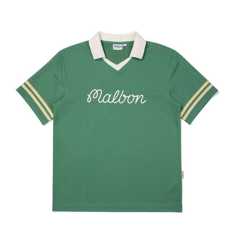 正規品 MALBON GOLF マルボンゴルフ ストライプジャカード襟付きTシャツ MINT GREEN M5123PTS01MNT 1803636