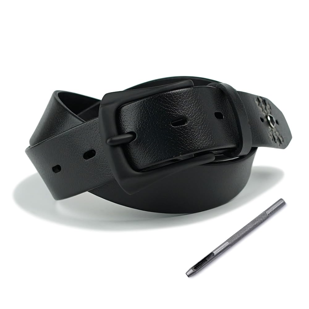 ベルト 本革 牛革 カジュアル スタッズ 40mm幅 4cm幅 メンズ レディース ユニセックス ベルトラボ BLLB0829