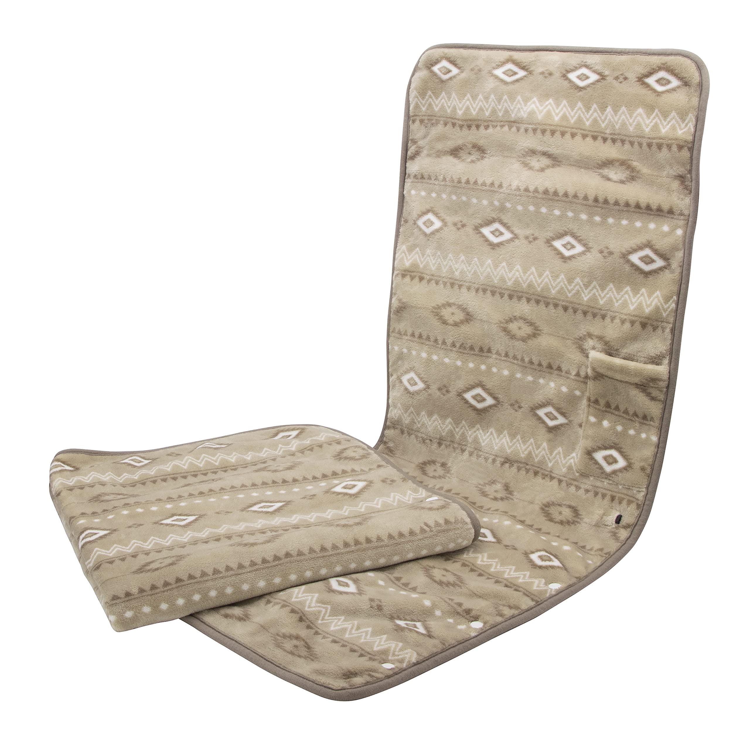 ZEPEAL どこでもあったかマット DAM-B10L-BE ベージュ