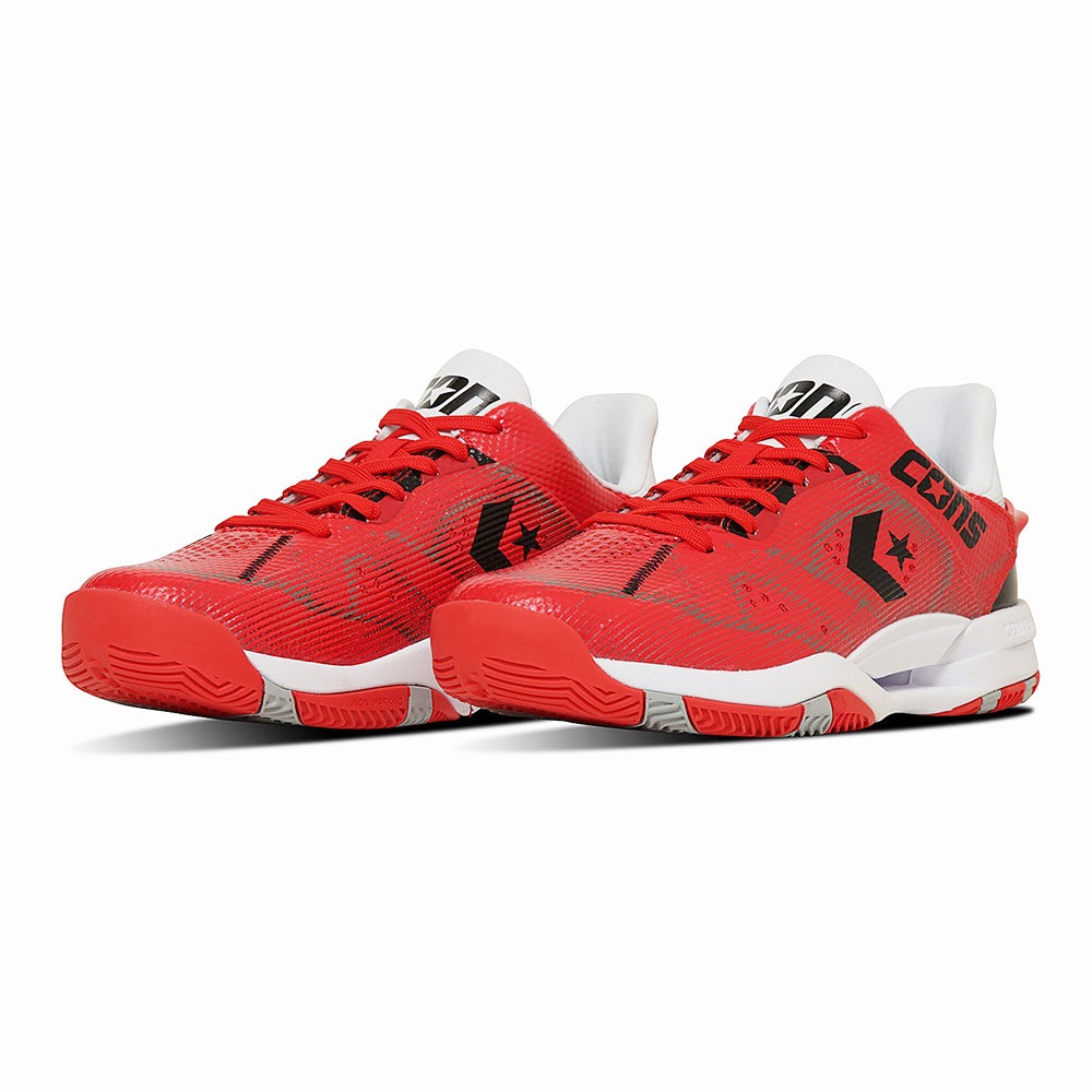 バスケットボール シューズ E.V.A.カップインソール メンズ ホワイト ブラック レッド 赤 黒 白 室内 スポーツ トレーニング 体育館 大きいサイズ CONS ACCELERATOR LOW