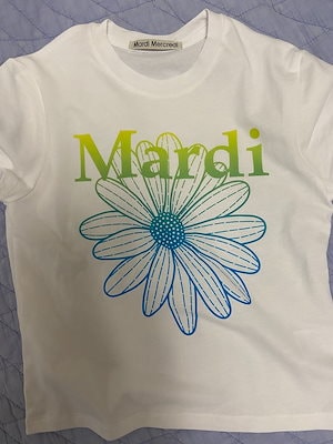 Qoo10] Mardi Mercredi クロップドTシャツフラワーカード [韓国