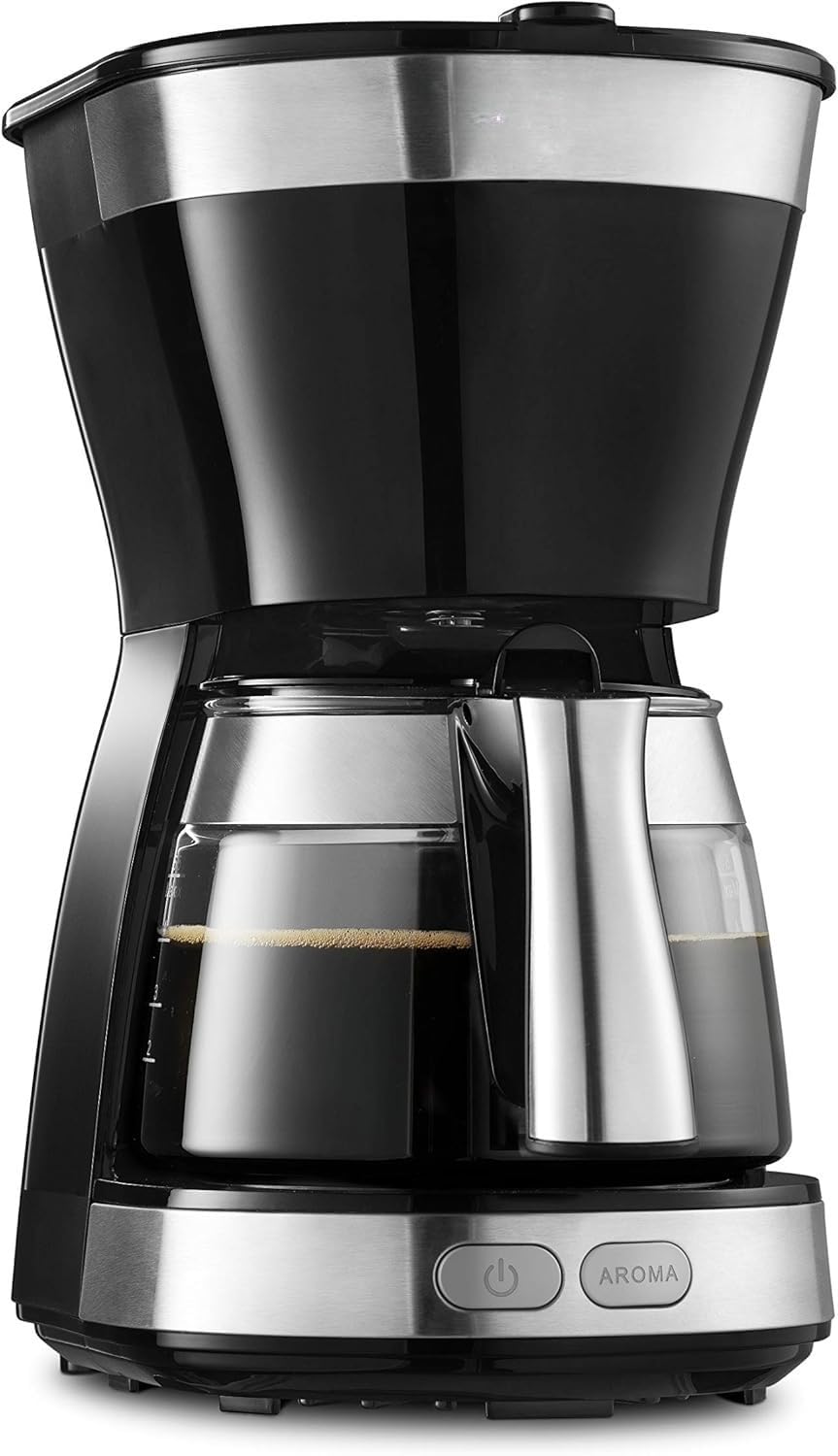 ドリップコーヒーメーカー アクティブ レギュラーコーヒー 5杯用 ペーパーレスフィルター [インテンスブラック] ファミリー