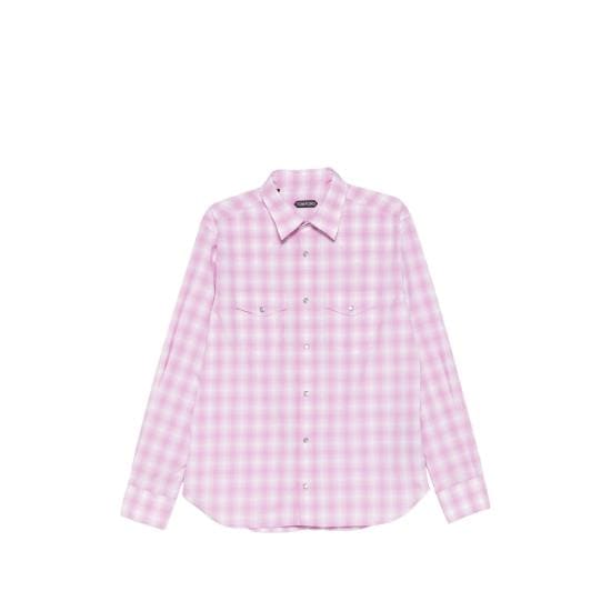 TOMFORD Men Shirts FMC308 HDS001 WPC PINK WHITE