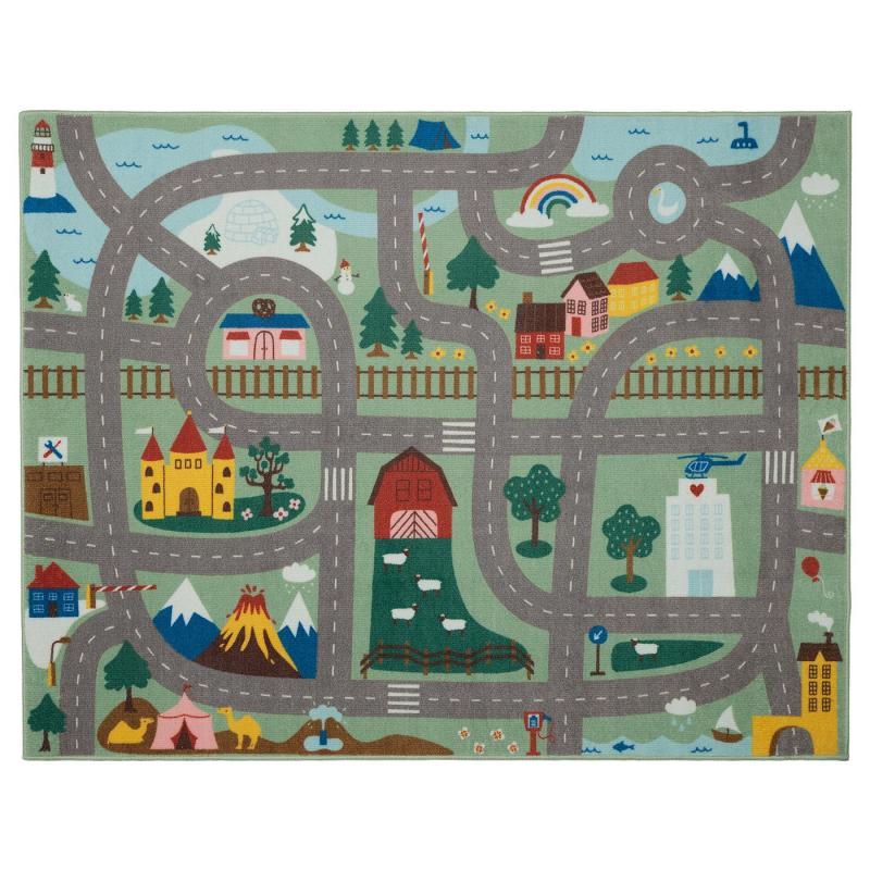 VALLABY ヴァッラビー ラグ - グリーン 100x133 cm 6,360円