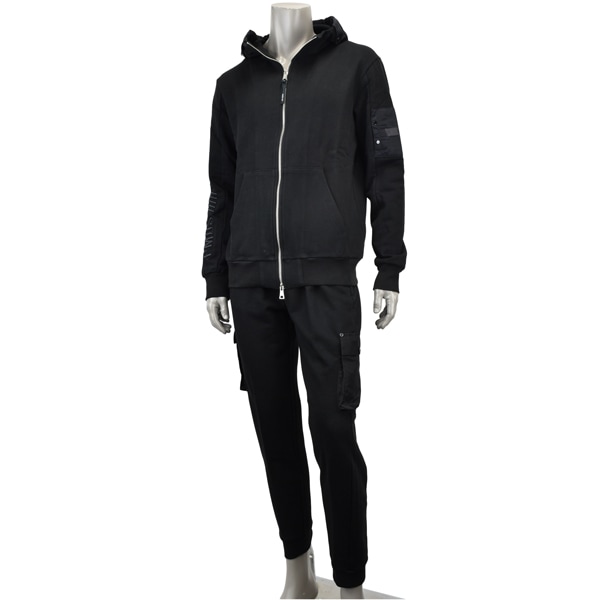 P.M.D.S. ピーエムディーエス NEW UMAREX×UMAREX PANT/フードロゴ セットアップ 上下セット/F26SW718×F26SWP718 FP04NG black carbon0