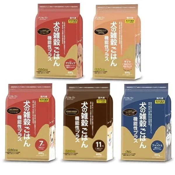 アニマルワン 犬の雑穀ごはん 機能性プラス 800g 3個セット (アニマル・ワン ドッグフード ドライ チキン)