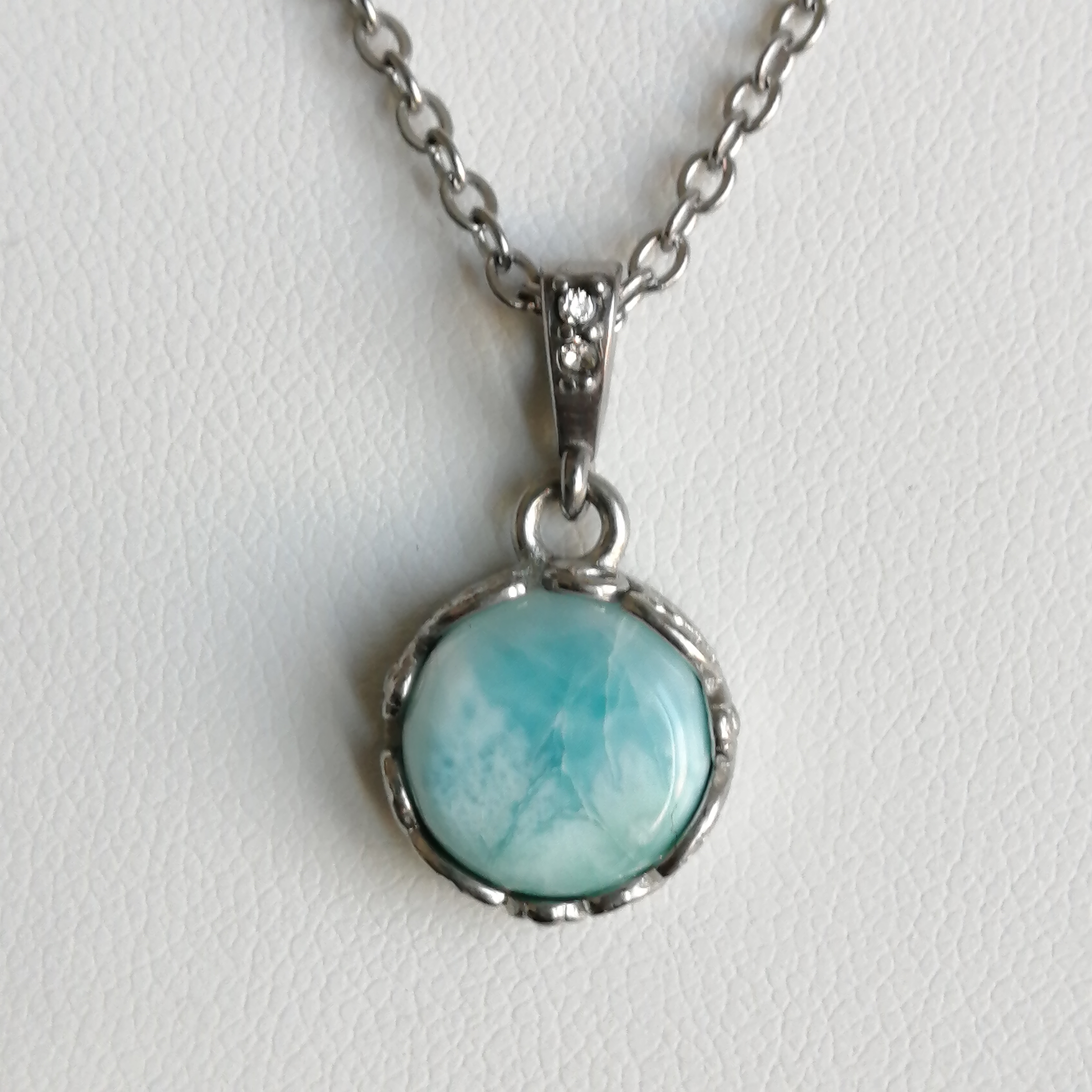 ラリマーペンダントトップ[F2hHt]ドミニカ産　シルバー925 5,937円