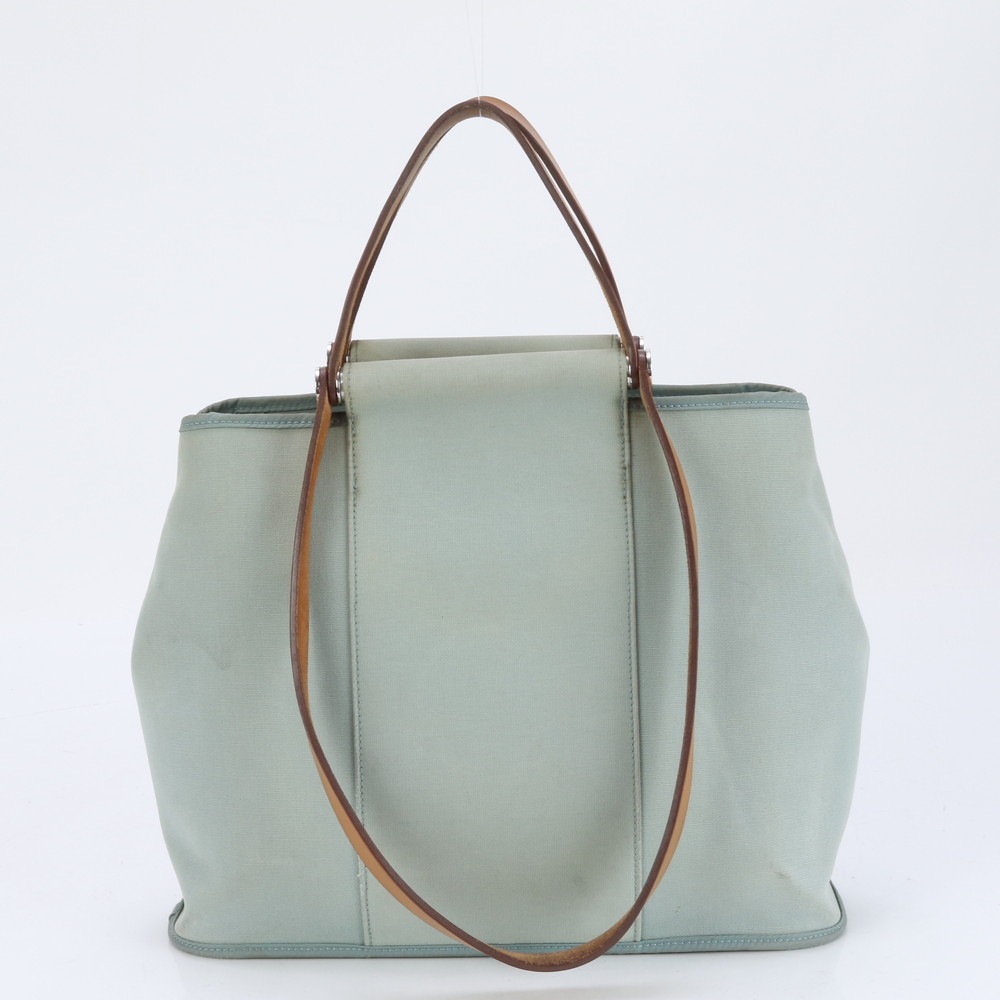 M 刻印 カバック エラン PM レザー×キャンバス 2WAY トート バッグ 肩掛け ショルダー ハンド レディース MRE BI14-3 中古