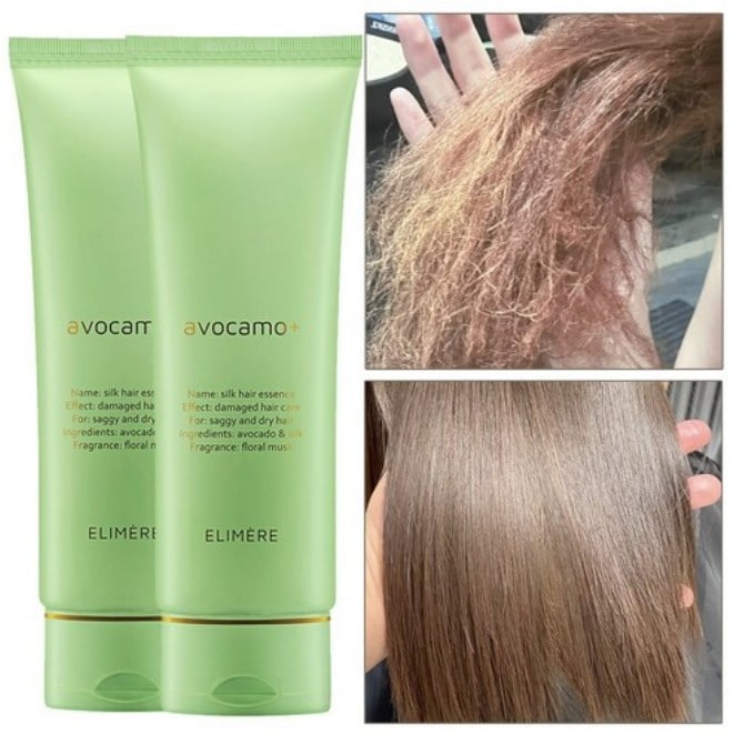 アボガモ ヘアエッセンス トリートメント シルクセラピー 120ml x 2個
