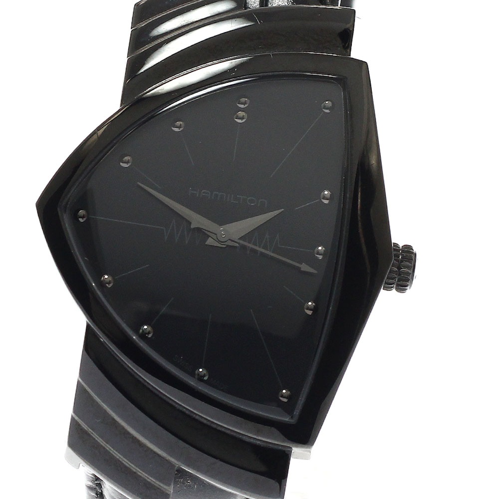ハミルトン HAMILTON H244010 ベンチュラ フルブラック クォーツ メンズ _944143【中古】