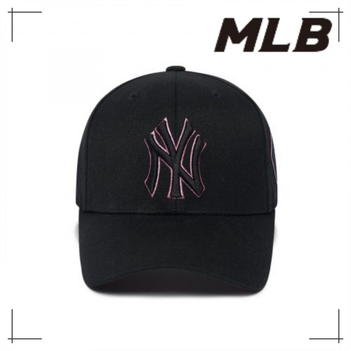 MLB公式正規品 キャップ Diamond Stretch Ball Cap NY (Black)