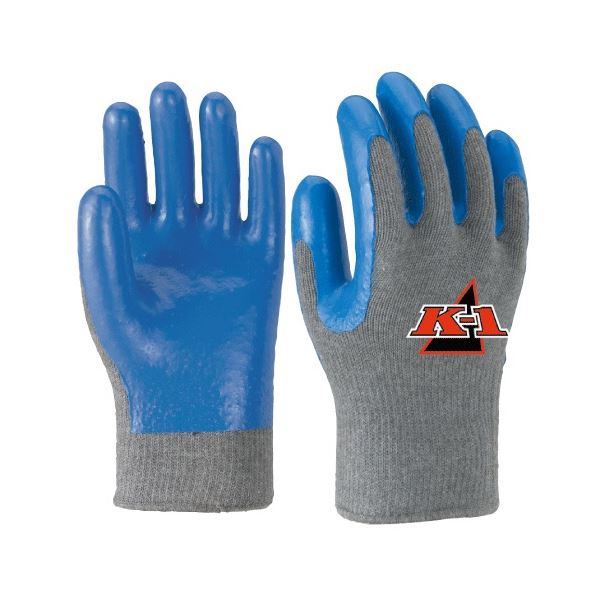 （まとめ）川西工業 K-1 フリーサイズ ブルー #802 1双 [x5セット]