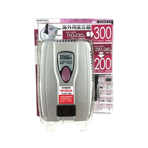 カシムラ WT-74M 海外用変圧器110-130V／300VA 220-240V／200VA 7,392円