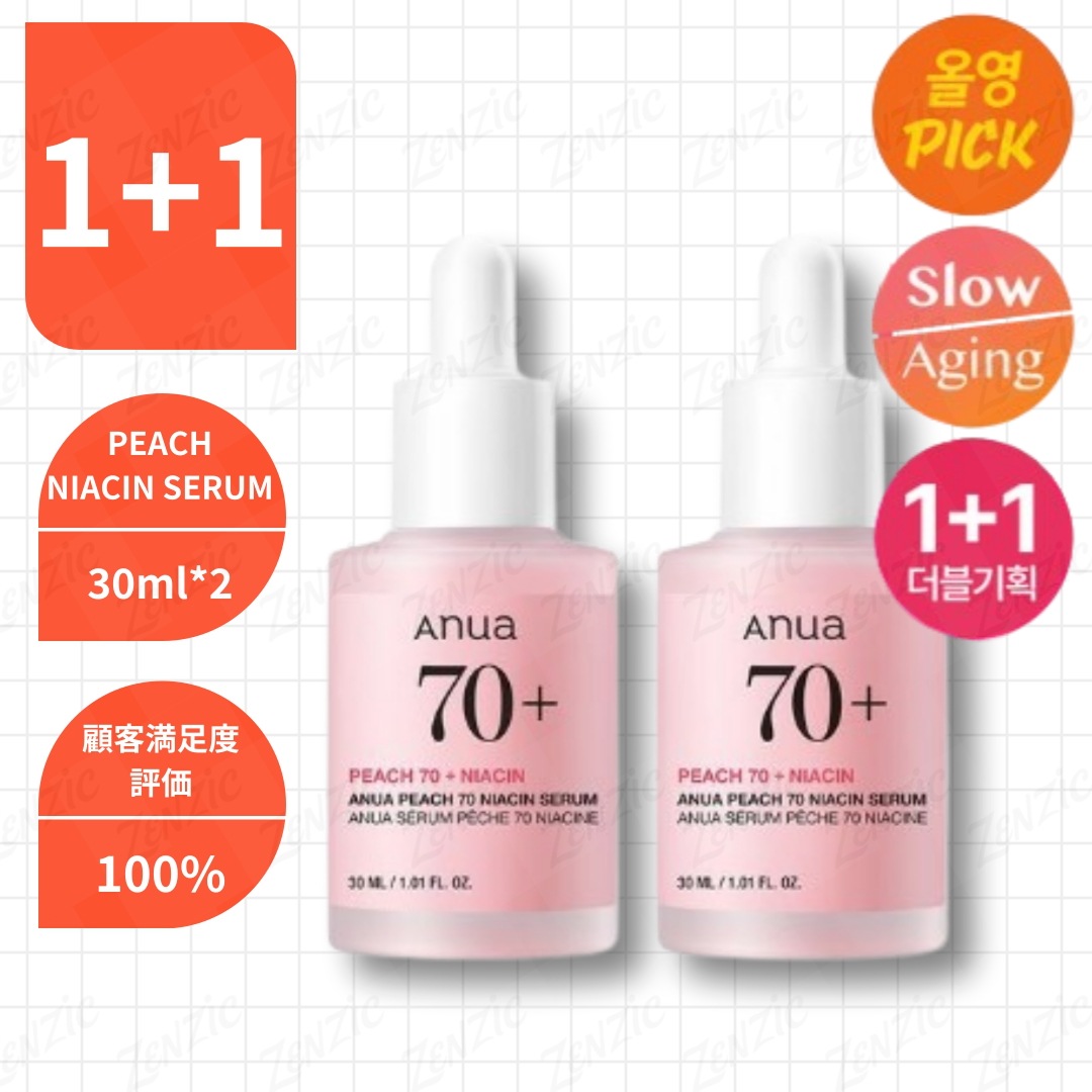 [1+1]桃 70 ナイアシン アーマイド セラム 30ml+30ml