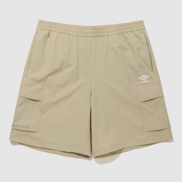 ショートパンツ PQA UQ121SHP31-BEI アクティブオールラウンドストレッチカーゴ 4部丈ショートパンツ / BEIGE