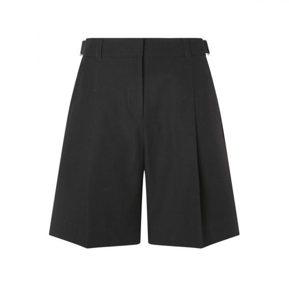 [ヘッジズレディース] 25SS ナイロンブレンドバミューダパンツブラック HSPA5B412BK