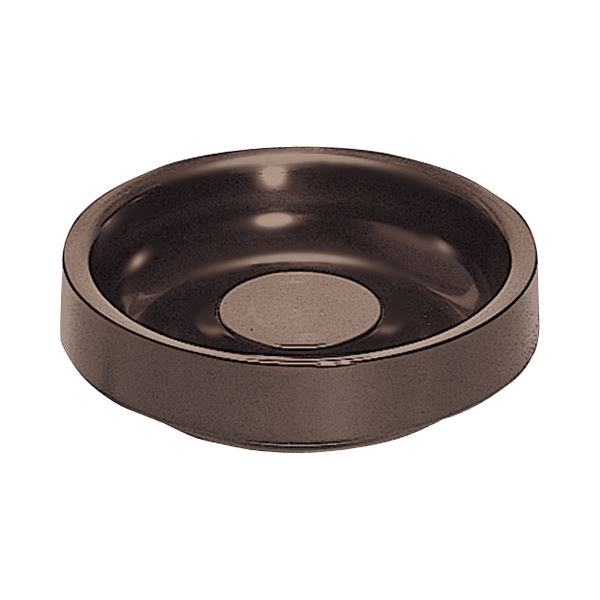 （まとめ）国際化工 メラミン 卓上灰皿 マット茶I-17MTB 1個[x10セット]