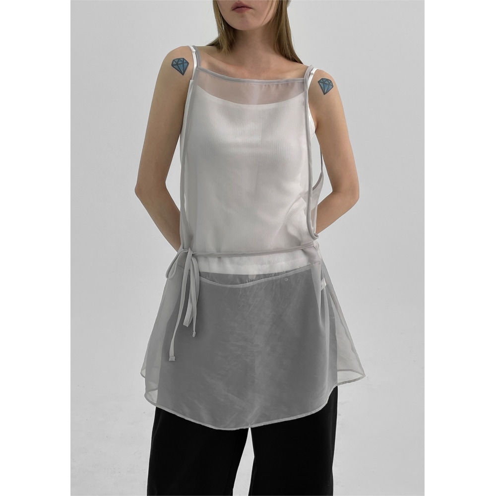 ブラックアップ Zensil レイヤードシースルーレイヤードドレス