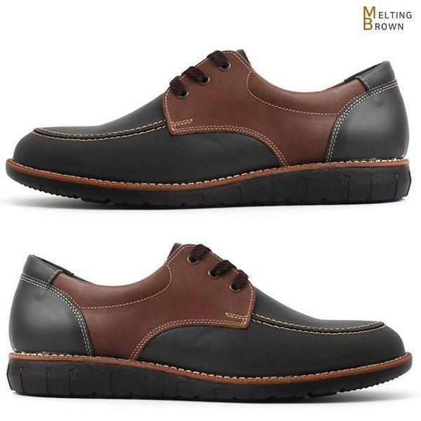 メンズ牛革スニーカーメンズカジュアルシューズD007