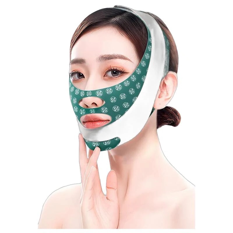 手術後の小顔効果Vフェイスリフティング引き締めとほうれい線二重あごの顔の彫刻昼夜睡眠の二重効果の顔整形ヘッドギア
