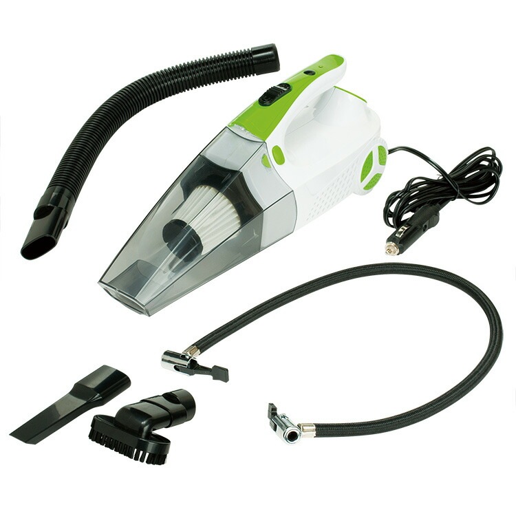 電動空気入れ一体式カークリーナー 送料無料 車 掃除機 シガーソケット 空気入れ カークリーナー