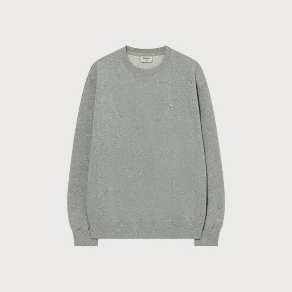 長袖Tシャツ CQK CO2503CR02-MG シグネチャーシンボル スウェットシャツ メランジグレー