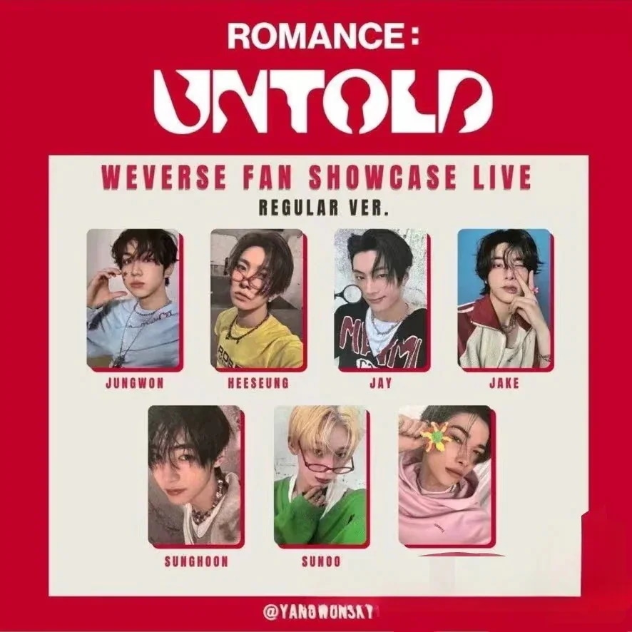 enhypen romance：untold weverse fan showcase live regular ver 特典カード